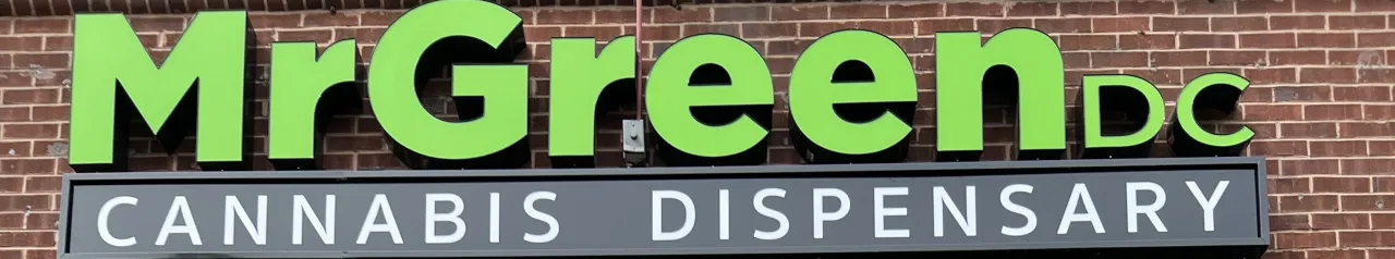 The MrGreen DC sign on Connecticut Avenue NW